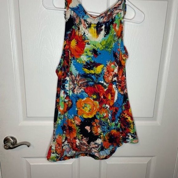 Lane Bryant Watercolor Tank with Jewels - Picture 5 of 5